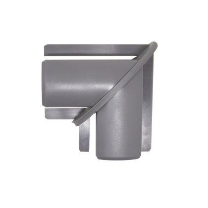 90 Degree Corner Connector for Aluminium Handrail 42mm, Grey 90 Degree Corner Connector for Aluminium Handrail 42mm, Grey