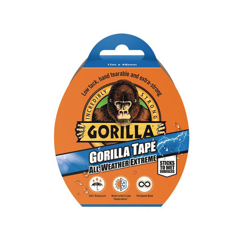 Gorilla Glue - Gorilla Tape? All-Weather Extreme 48mm x 11m Black