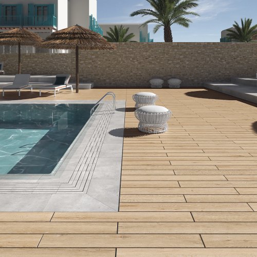 EXADECK Porcelain Decking Oak
