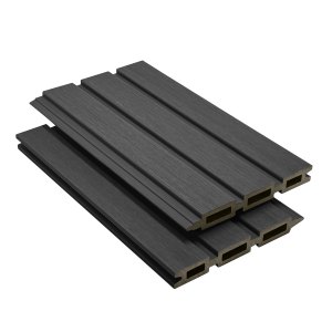 ScenicLiving Slatted Composite Fencing - Stone Grey