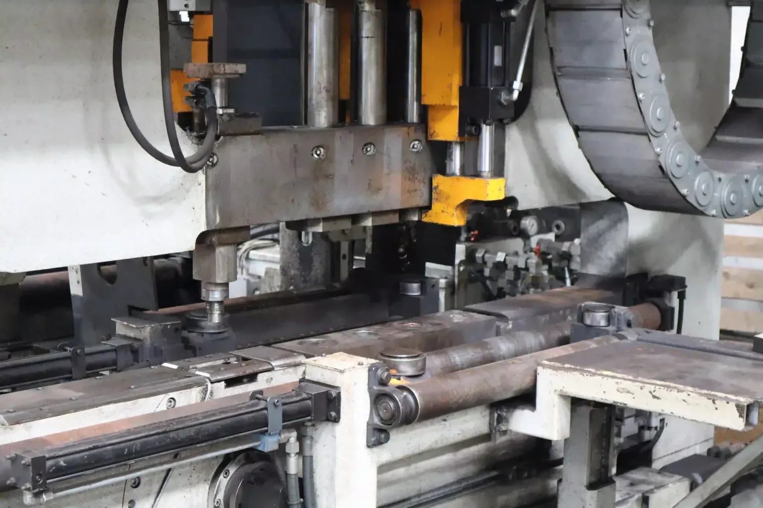 Prepare for Drilling


	Secure the piece of metal: Place the metal piece you want to drill on a sturdy surface and secure it using at least two clamps or a vice.
	Centre punching and marking: Mark the steel where you intend to drill it using a marker or scribe. After making a mark, make a small indentation in the centre of the hole with a centre punch to act as a drilling guide and prevent the drill bit from moving off its intended path.
	Choose the correct drill bit: Choose the appropriate drill bit for the steel’s thickness and the desired hole size. You might need to start with a smaller drill bit size and increase it progressively. Ensure the drill chuck is screwed down securely.

