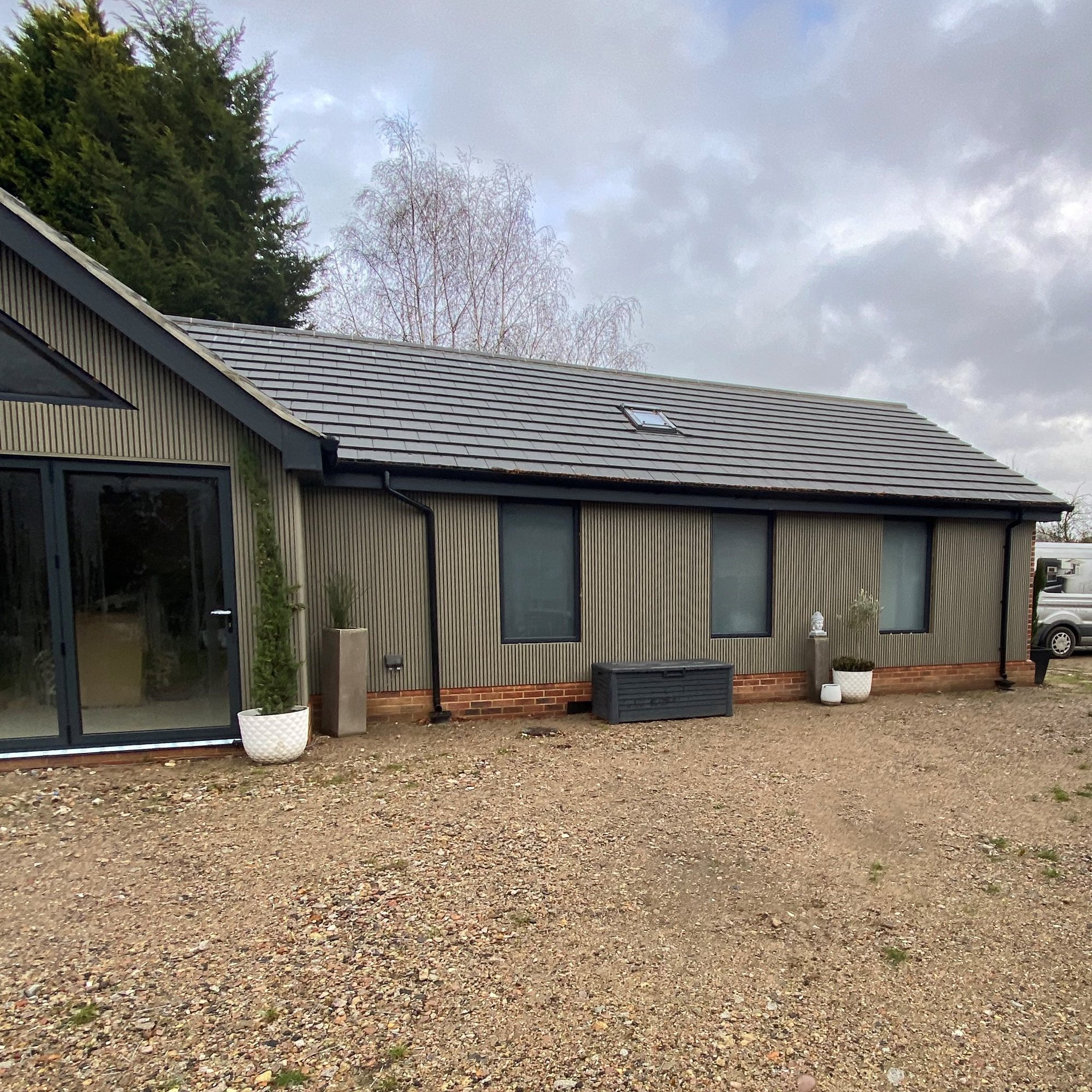 Ecoscape Forma - Silver Birch Composite Slatted Cladding Board | IMS