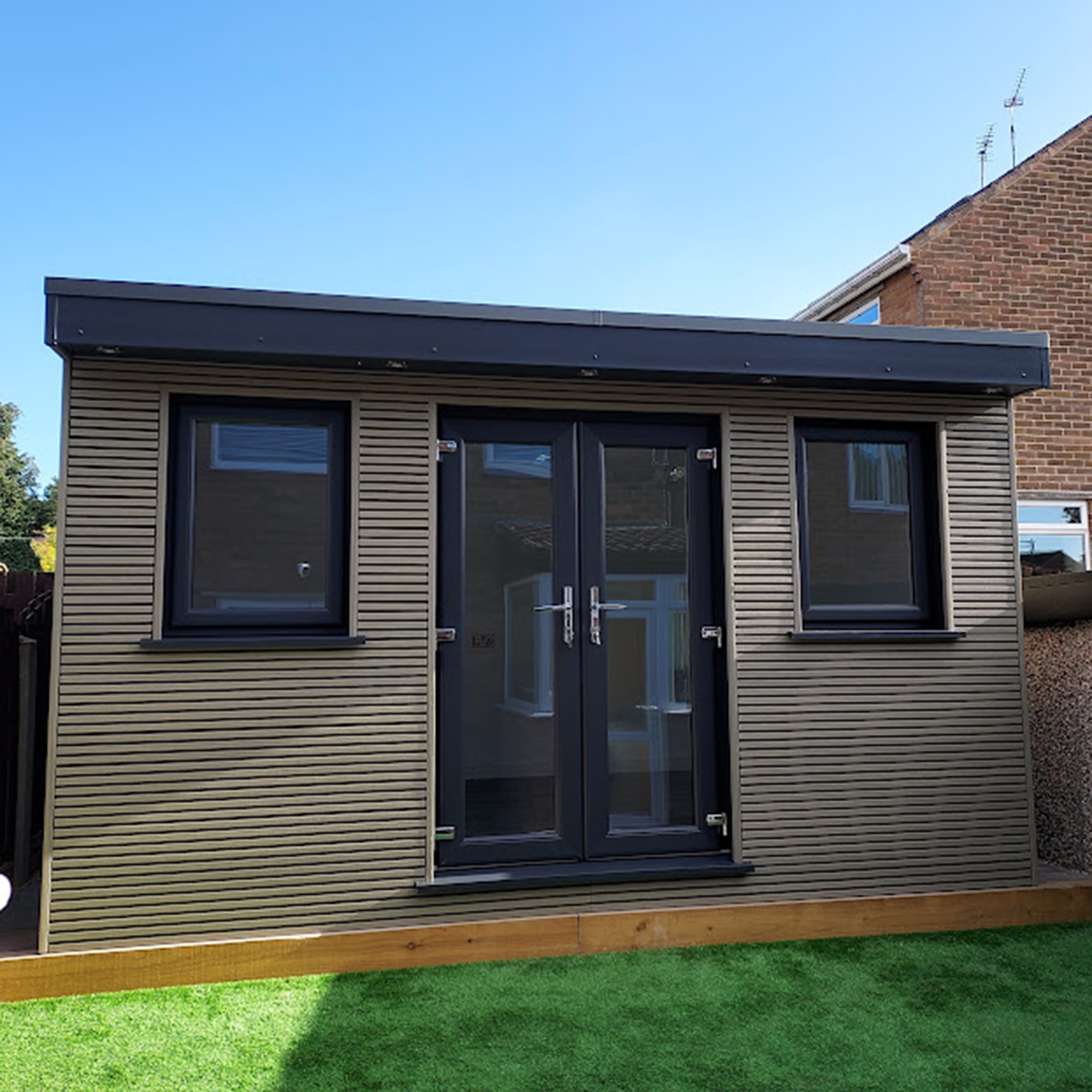 Ecoscape Forma - Silver Birch Composite Slatted Cladding Board | IMS