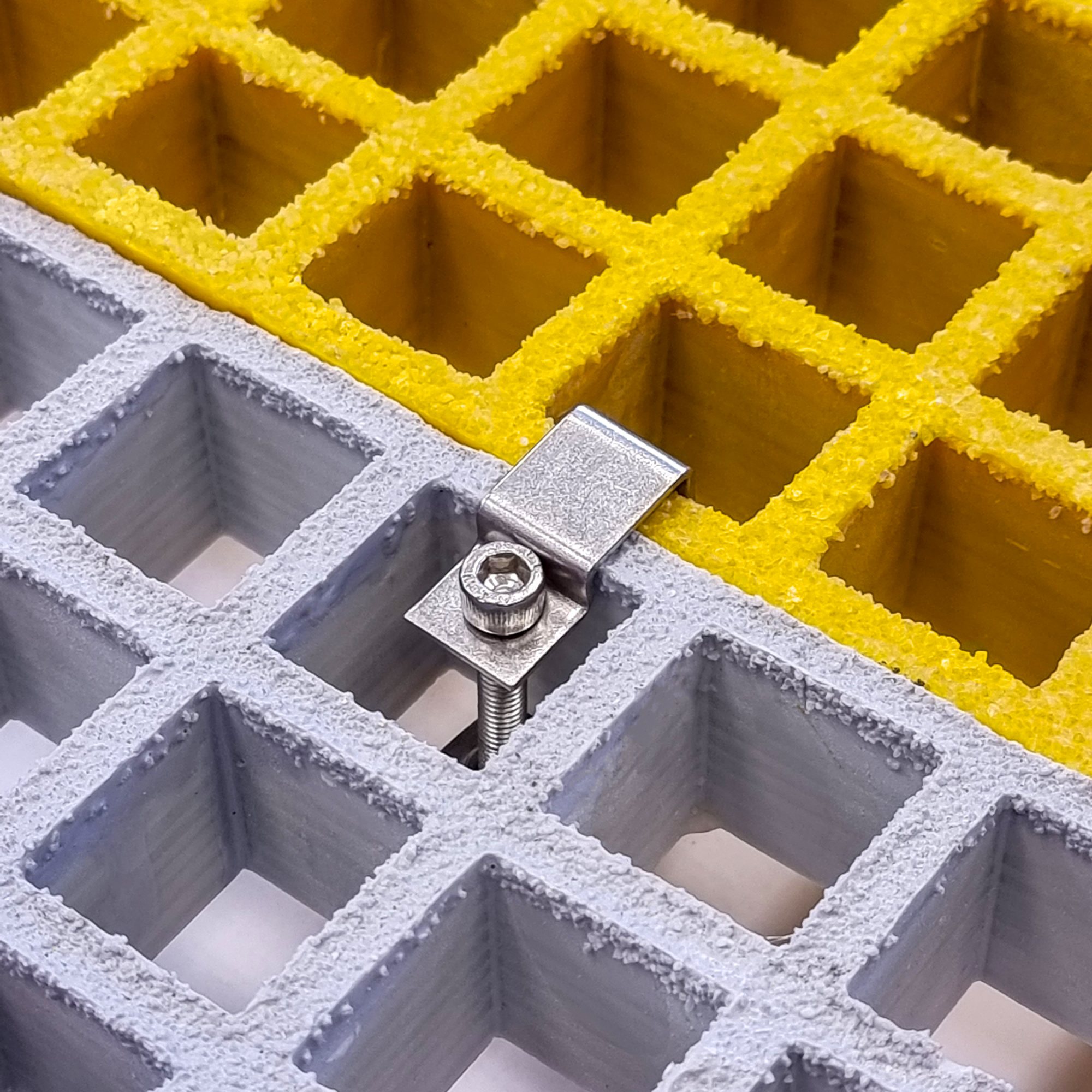 GClamp Fixing for GRP Grating Stainless Steel IMS