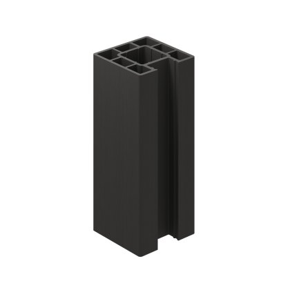 Ecoscape Clarity - 3m Charcoal Composite End Fence Post