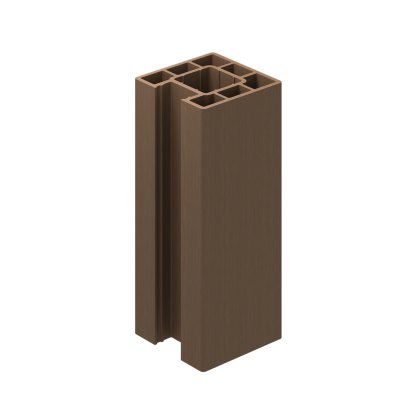 Ecoscape Clarity - 3m Walnut Composite End Fence Post