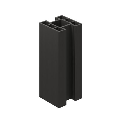 Ecoscape Clarity - 1.94m Charcoal Composite Inter Fence Post