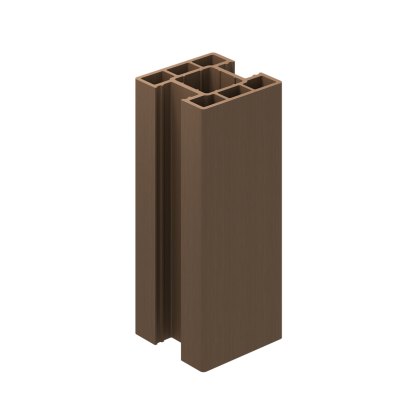 3m Walnut Composite Inter Fence Post