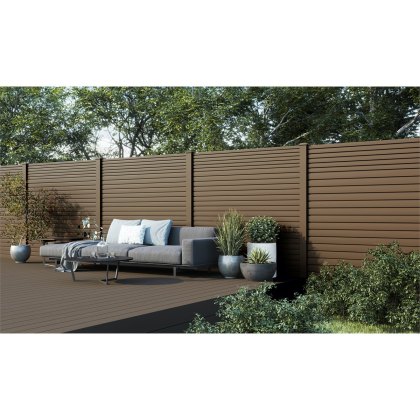 Ecoscape Legna - Flax Embossed Flat Decking Trim