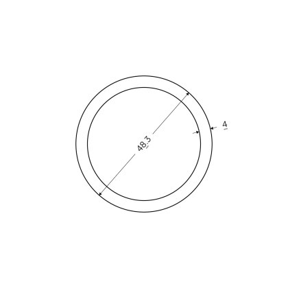 48.3 x 4mm Circular Hollow Section - BSEN10219 S235JR