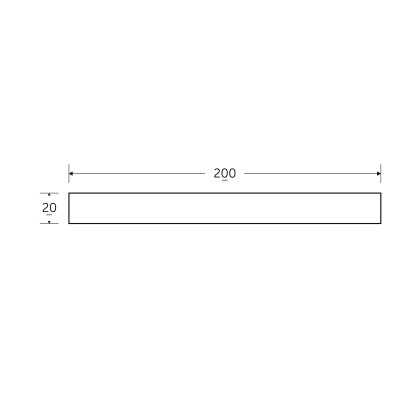 200 x 20mm - 6m Black Flats Heavy - BSEN10025-2 S275JR