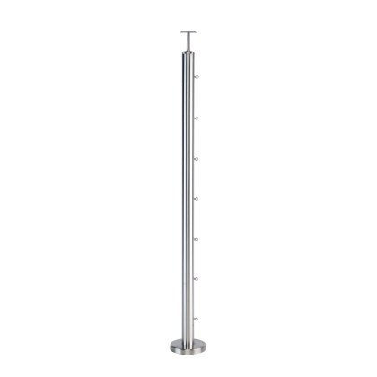 Pre-Assembled Balustrade 3mm Wire End Post - 48.2mm x 2.5mm - Fixed Saddle to suit 42mm Handrail Pre-Assembled Balustrade 3mm Wire End Post - 48.2mm x 2.5mm - Fixed Saddle to suit 42mm Handrail