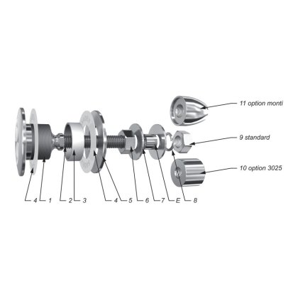 Glass Canopy Articulated Bolts