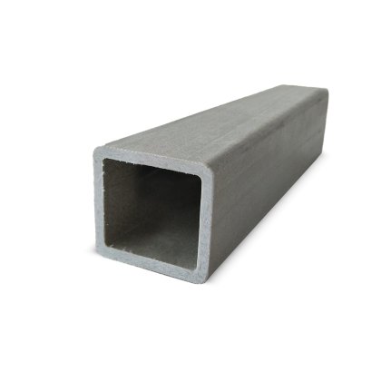 6m Pultruded GRP Box Section 50mm x 50mm - RAL 7001 - Mid Grey