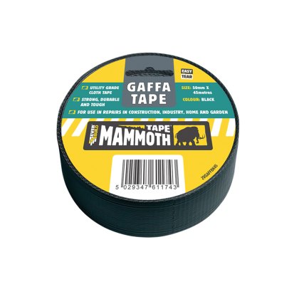 Everbuild Sika - Gaffa Tape 50mm x 45m Black Everbuild Sika - Gaffa Tape 50mm x 45m Black