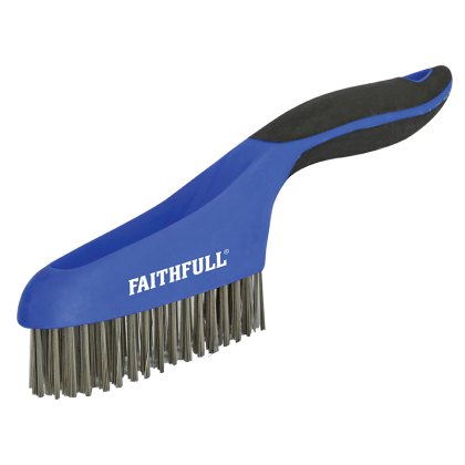 Faithfull - Soft Grip Scratch Brush 4 x 16 Row