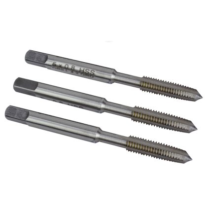 Faithfull - HSS Straight Flute Tap Set, 3 Piece