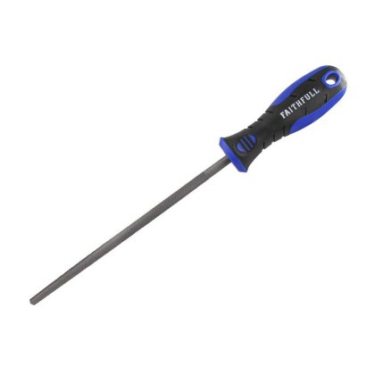 Faithfull - Round Second Cut File, Handled