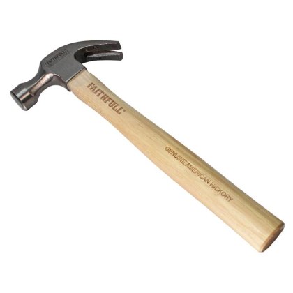 Faithfull - Claw Hammer Hickory Shaft 567g (20oz) Faithfull - Claw Hammer Hickory Shaft 567g (20oz)