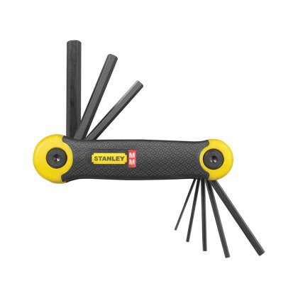 STANLEY - Metric Folding Hexagon Key Set, 8 Piece STANLEY - Metric Folding Hexagon Key Set, 8 Piece