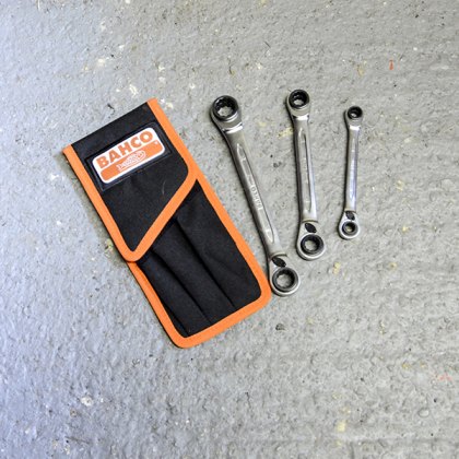 Bahco - S4RM Series Reversible Ratchet Spanner Set, 3 Piece