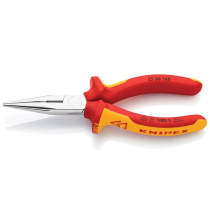 Knipex - VDE Snipe Nose Side Cutting Pliers (Radio) 160mm