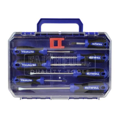 Faithfull - Soft Grip Screwdriver Set, 8 Piece Faithfull - Soft Grip Screwdriver Set, 8 Piece