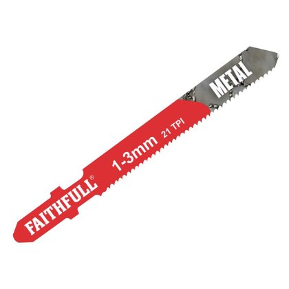 Faithfull - 8009-HSS Metal Cutting Jigsaw Blades Pack of 5 T118A Faithfull - 8009-HSS Metal Cutting Jigsaw Blades Pack of 5 T118A
