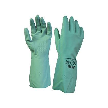Scan - Nitrile Gauntlets with Flock Lining Large (Size 9) Scan - Nitrile Gauntlets with Flock Lining Large (Size 9)