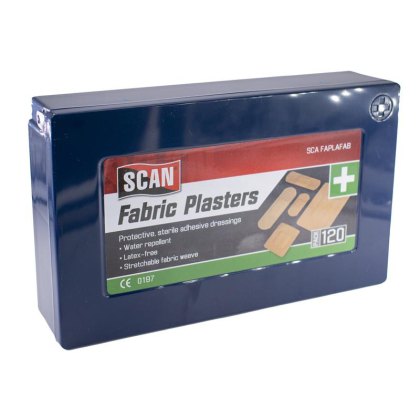 Scan - Assorted Hypoallergenic Fabric Plasters 120 Scan - Assorted Hypoallergenic Fabric Plasters 120