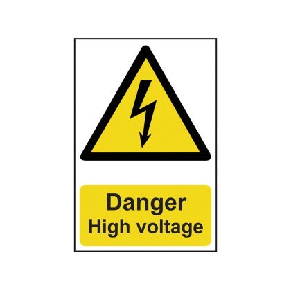 Scan - Danger High Voltage - PVC Sign 200 x 300mm Scan - Danger High Voltage - PVC Sign 200 x 300mm