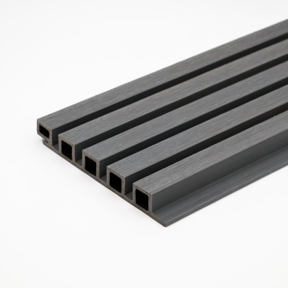 EazyClad 5S - Anthracite Composite Extra Large 5-Batten Slatted Cladding