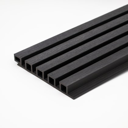 EazyClad 5S - Ebony Black Composite Extra Large 5-Batten Slatted Cladding EazyClad 5S - Ebony Black Composite Extra Large 5-Batten Slatted Cladding