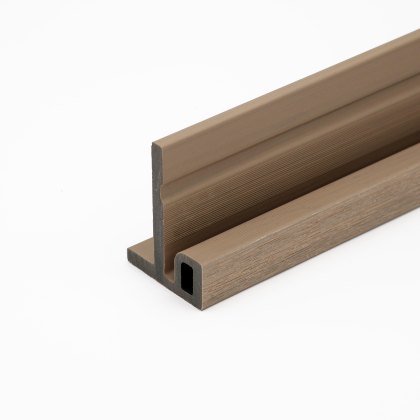 EazyClad 5S - Clay Beige Composite Slatted Cladding End Trim
