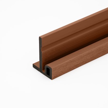 EazyClad 5S - Oak Composite Slatted Cladding End Trim EazyClad 5S - Oak Composite Slatted Cladding End Trim