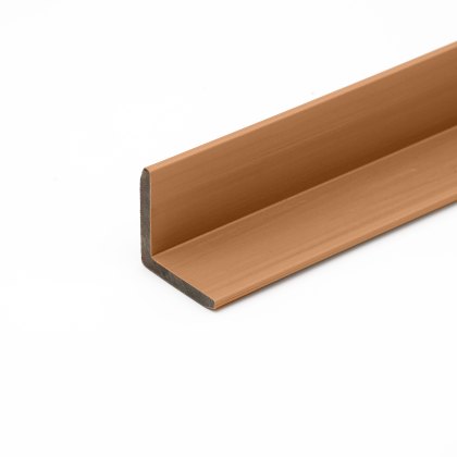 EazyClad 5S - Classic Oak Angled Composite Cladding Trim