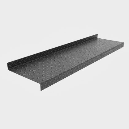 Durbar Stair Tread 1500 x 265 x 6mm - 50mm Turn up/down