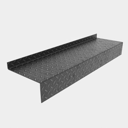 DDA Durbar Stair Tread 1000 x 265 x 4.5mm - 50mm Turn up / 145mm down