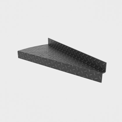 Durbar Clockwise Spiral Stair Tread 600 x 270 x 4.5mm - 50mm Turn up/down