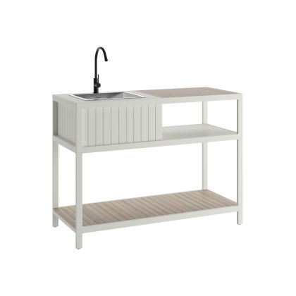 Ecoscape Outdoor Kitchen - Cotton Sink Unit Including Tap & Cover