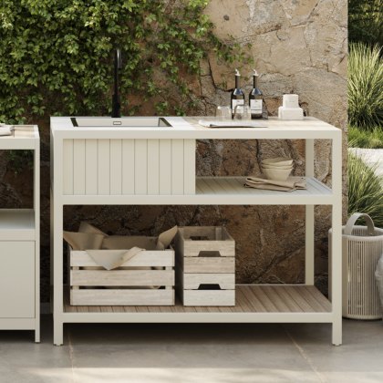 Ecoscape Outdoor Kitchen - Cotton Sink Unit Including Tap & Cover Ecoscape Outdoor Kitchen - Cotton Sink Unit Including Tap & Cover
