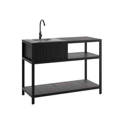 Ecoscape Outdoor Kitchen - Smoke Sink Unit Including Tap & Cover