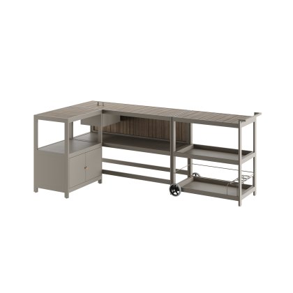 Ecoscape Outdoor Kitchen - Taupe Set of 3 Units & Covers