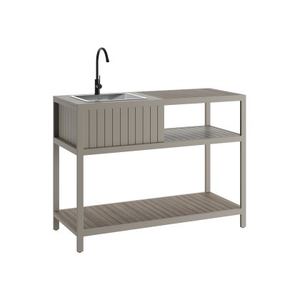 Ecoscape Outdoor Kitchen - Taupe Sink Unit Including Tap & Cover