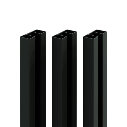 DuraPost Sleek® Aluminium Infill Profile (Pack of 3) 1.83m - Black DuraPost Sleek® Aluminium Infill Profile (Pack of 3) 1.83m - Black