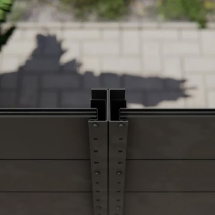 DuraPost Sleek® Aluminium Infill Profile (Pack of 3) 1.83m - Black DuraPost Sleek® Aluminium Infill Profile (Pack of 3) 1.83m - Black