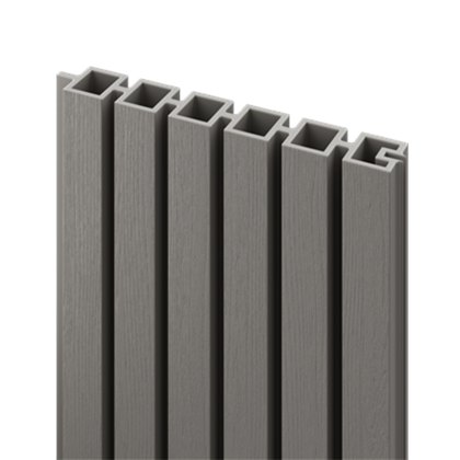 DuraPost Urban® 6ft Slatted Composite Boards (Pack of 2) - Light Grey