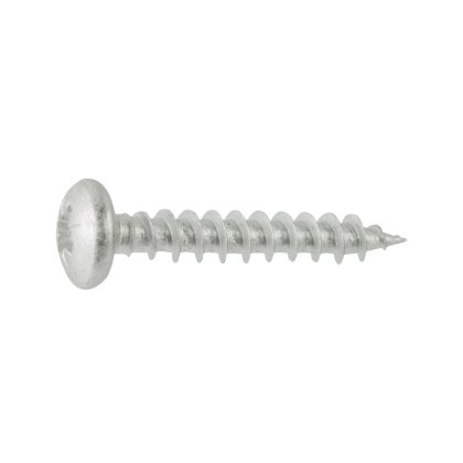 DuraPost® Pan Head Timber Screws 4 x 40mm - Ruspert Silver