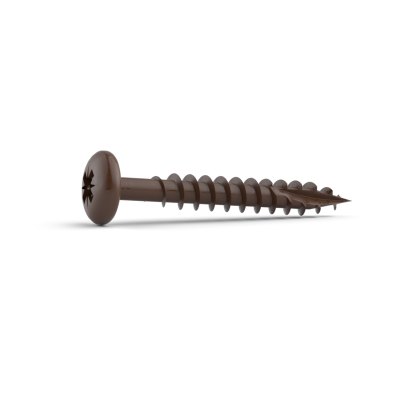 DuraPost® Pan Head Timber Screws 4 x 40mm - Sepia Brown 8014