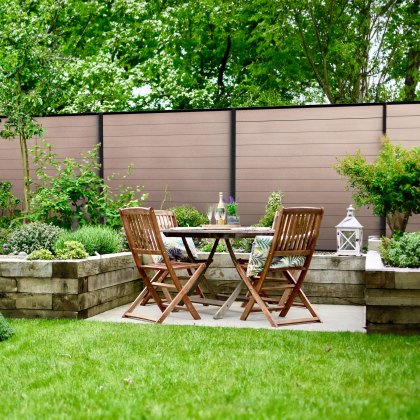 DuraPost Vista® Composite Fencing Board (Pack of 4) 1820mm - Teak